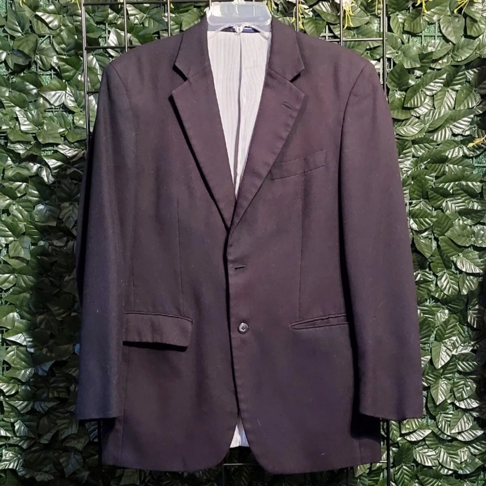 Stafford Trench Coat - Men's Stafford Fabric Dress Black Coat Size Medium Reg